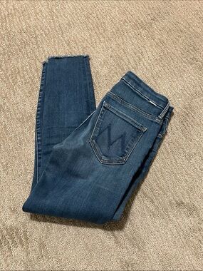 MOTHER Indigo Skinny Stretch Jeans